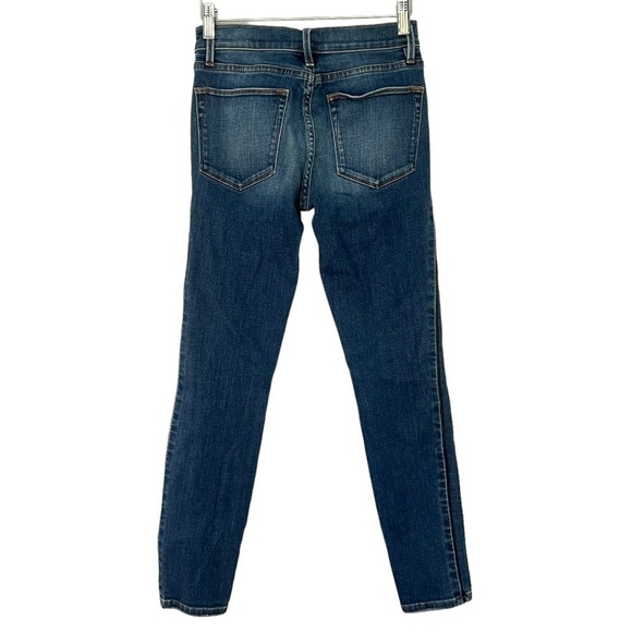 Frame Le High Skinny Jean Tuxedo Piping Serrano Wash Size 24 - Picture 7 of 16